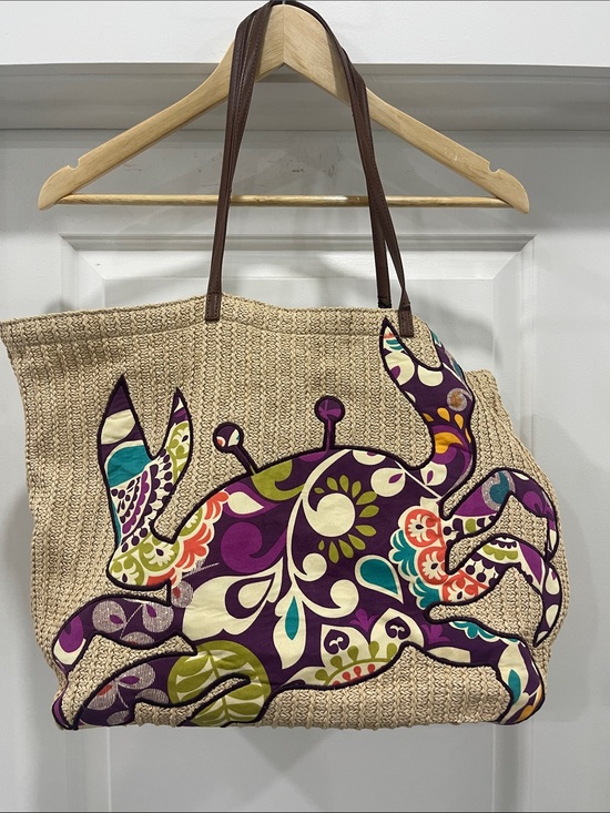 Vera Bradley Handbags - Vintage VERA BRADLEY raffia tote.